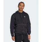Adidas JW0969-001 Essentials Trefoil Full-Zip Hoodie Siyah Erkek Sweatshirt