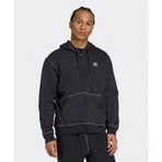 Adidas JW0969-001 Essentials Trefoil Full-Zip Hoodie Siyah Erkek Sweatshirt