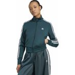 Adidas JX1484 Fırebırd Tt Koyu Yeşil Normal Düz Kadın Zip Ceket