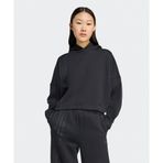 Adidas JX2701-001 Off Placed 3-Stripes Hoodie Siyah Kadın Sweatshirt