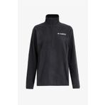 Adidas JX5057 MT ESS HZ FL Siyah Erkek Fermuarlı Normal Düz Polar Sweatshirt