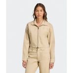 Adidas JX7600-001 Firebird Twill Crop Track Top Bej Kadın Ceket