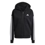 adidas Kadın Essentials 3 çizgili Tam Fermuarlı Polar Kapüşonlu Kapüşonlu Sweatshirt (1'li paket)