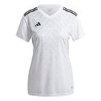 adidas Kadın T Icon 23 V Yaka Kısa Kollu Forma Futbol Kramponları - Beyaz, Beyaz, Large