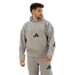 adidas Kapüşonlu Sweatshirt Z.N.E. HD, L, JE3070, Gri, erkek