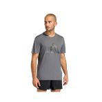 Adidas KC4275 Gri Run Ess Bl T M Erkek Koşu Tişörtü