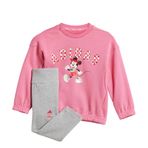 adidas Kız Çocuk I DY MI JOG Eşofman Takımı PNKFUS/MULTCO/PURRUB 6-9M
