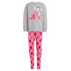adidas Kız Çocuk LG DY MI JOG Eşofman Takımı MGREYH/PNKFUS/PURRUB 7-8A