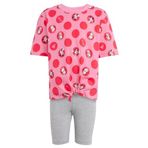adidas Kız Çocuk LG DY MI T SET Eşofman Takımı PNKFUS/MULTCO 5-6A