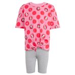 adidas Kız Çocuk LG DY MI T SET Eşofman Takımı PNKFUS/MULTCO 6-7A