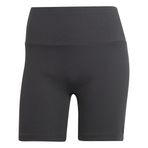 Adidas Lounge Ribbed High Waist Bike Siyah Kadın Şort