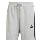 adidas M 3S FT SHO Erkek Şort, medium grey heather/black, S