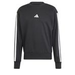 adidas M 3S FT SWT Erkek SWEATSHIRT (LONG SLEEVE), black/white, S