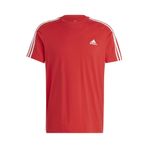 adidas M 3S Sj T Erkek Spor Tişörtü IC9339 Kırmızı