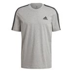 Adidas M 3S SJ T Mgreyh-Black Gri Erkek T-shirt