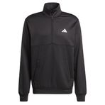 Adidas M Gg Sl 1-4 Zip Black White Sweatshirt Erkek Eşofman Üstü