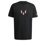 adidas Messi Graphic erkek tişörtü, Siyah, S
