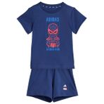 adidas Mixte bébé MARVEL SPIDER-MAN T-SHIRT SET, Dark Blue/Off White, 3-4 Years