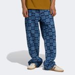 Adidas Monogram All Over Print Regular Denim Mavi Erkek Pantolon Jy2993 Mavi