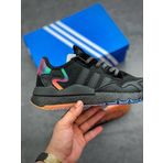 Adidas Nite Jogger Renkli Siyah Sneaker Ayakkabı