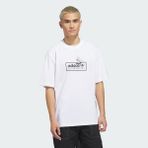 Adidas Originals KF1836 Skateboarding x Mark Gonzales Logo Tee - Beyaz - Siyah