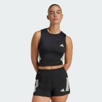 Adidas Performance JZ5157 ADI365 Iconic Running Crop Tank - L - Siyah