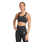 adidas Powerimpackt Rib Medium Support Training Kadın Büstiyer Siyah M
