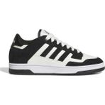 adidas Rapıd Court Low Kadın Sneaker Siyah Süet ve Sentetik Deri Tabanlı Düz Ayakkabı - Siyah - Beyaz