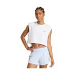 Adidas Run Ess Tk W Kadın Koşu Crop Üst KA0290 Beyaz - XL