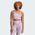 adidas Run Pocket Medium Support Aop Bra Iteration Kadın Büstiyer Mor L