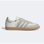 Adidas Samba Og Kadın Beyaz Spor Ayakkabı Suni Deri Düz Tabanlı Konforlu Tasarım - Gri