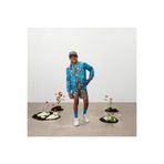 adidas Satin Bomber Ceket Çocuk Mont, Çift Taraflı, Kristal Aop/Orta Koyu Haki, 158-164 Beden