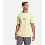 adidas Sportswear Essentials Linear Single Jersey Short-Sleeve Erkek Tişört Je9003 - XS - Sarı