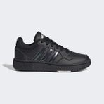 Adidas Sportswear GZ9671 Hoops Çocuk Spor Ayakkabı Suni Deri Siyah Nefes Alabilir Yapı ile Koşu İçin İdeal