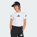 Adidas Sportswear JD1317 adidas Z.N.E. Fitted Kids Crop Tişört - Beyaz - Siyah - 7 - 8 Yaş