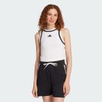 adidas Sportswear JG4183 Essentials Color-Pop Cotton Crop Tank Top - Beyaz - XS
