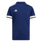adidas SQUA25 JSY Y Unisex Çocuk Kısa Kollu Forma/Tişört, team navy blue 2/white, 9-10 Yaş