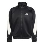 adidas Stadium Tracktop Spor Ceket, M, JXT04, Black/Off White, Erkek