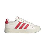 adidas STREETTALK Kadın AYAKKABI, Çekirdek Beyaz/Yarı Lucid Kırmızı/Gümüş Met., 38 2/3 EU