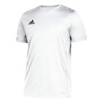 Adidas T19 SS JSY Çizgili Beyaz Erkek T-shirt