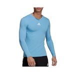 Adidas TEAM BASE TEE Erkek Futbol Antrenman Uzun Kollu Tişört GN7507 Mavi