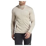 adidas Terrex Multi Light Fleece Full-Zip Erkek Sweatshirt Bej L