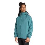 adidas Terrex Yağmurluk Mont, S, JL9774, Su Yeşili, Erkek