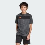 adidas TIRO ES JSY Y Unisex Çocuk Kısa Kollu Forma/Tişört, black/team dark grey/super orange, 11-12 Yaş