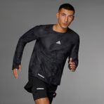 Adidas Ult Aop Lngslv IL7197 Gri Erkek Koşu Tişörtü