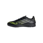 adidas Üniseks F50 Club Turf Football Boots Futbol Ayakkabısı, Core Black Iron Met Lucid Limon, 41 1/3 EU