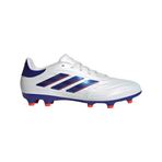 adidas Uniseks-Yetişkin Copa Pure Ii League Firm Zemin Futbol Kramponları Spor Ayakkabı, Beyaz/Lucid Mavi/Güneş Kırmızısı, 8.5 Women/7.5 Men