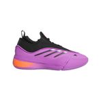 adidas Uniseks-Yetişkin Dame 9 Basketbol Spor Ayakkabısı, Mor Patlama/Siyah/Güneş Kırmızısı, 6 Women/5 Men