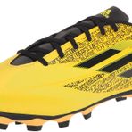 adidas Üniseks-Yetişkin X Speedflow Messi.4 Esnek Zemin Futbol Ayakkabısı, Güneş Altın/Çekirdek Siyah/Parlak Sarı, 13