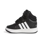 adidas Unisex Bebek Hoops Mid 3.0 Ac I Spor Ayakkabı, Cblack/Ftwwht/Gresix, 23